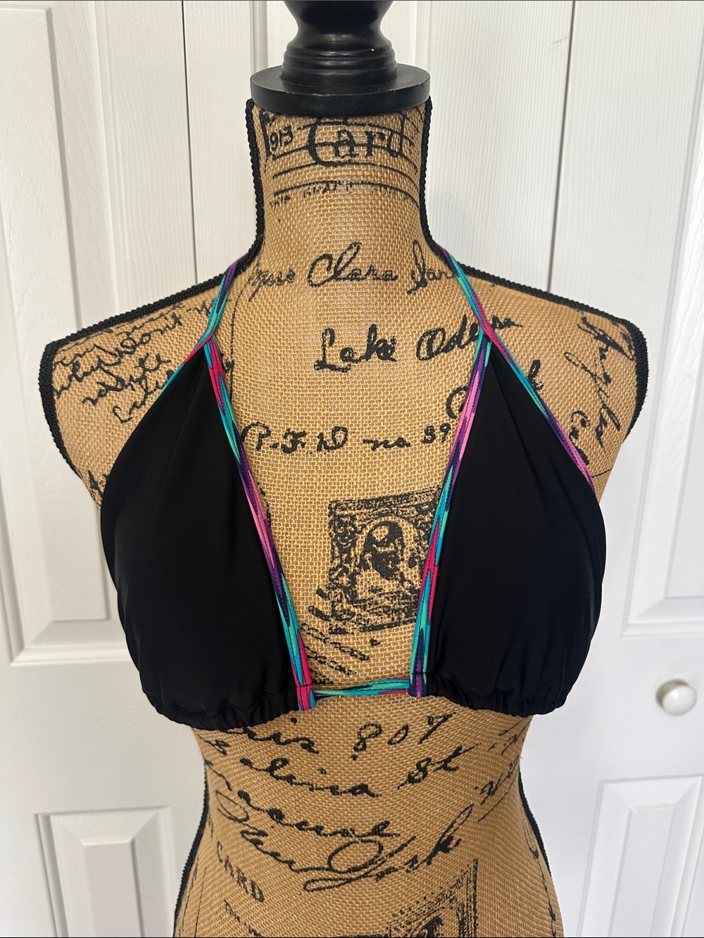 Black String Bikini Top